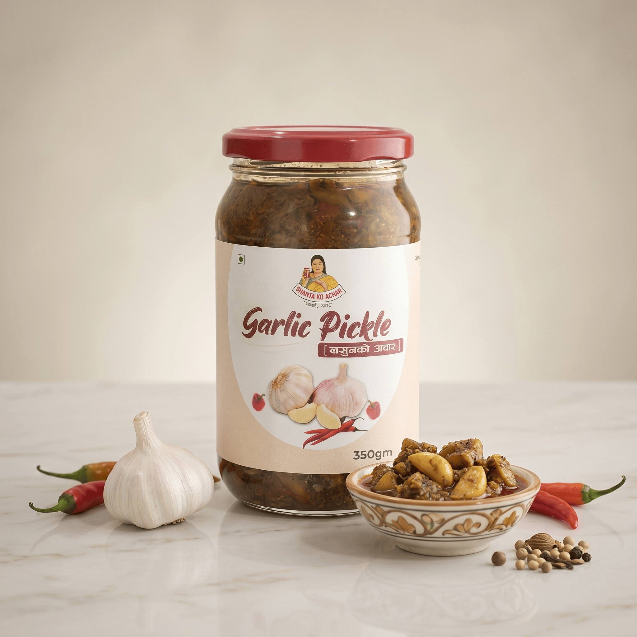 Garlic Pickle (लसुनको अचार)